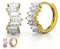 Glambling Premium 925 Silber hypoallergene Ohrringe - Kleine runde Creolen, 18K vergoldet, Damenschmuck, Goldene Creolen, Silber Ohrringe Damen