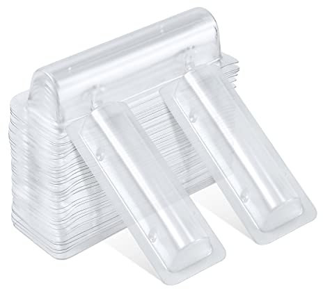 30 Stück Klarer DIY-Geldkartenhalter, Geld Chapstick Beutel Lippenbalsam Beutel aus Kunststoff für Geldkarten Geschenkkarten Clear Chapstick Cash Pouch für Geburtstag Festival Partys