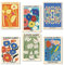milaosk 6Pcs Stilvolles Blumen Bilder A4, Matisse Poster Flower Market Poster Weinlese Plakat Kunstdrucke Wohnzimmer Wandbilder für Aumdekoration(Ohne Rahmen)