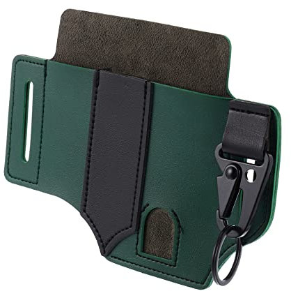 SEWOART Leder-Werkzeug-Aufbewahrungstasche Mit Hakendesign Für Outdoor-Artikel Wie Taschenlampen Und Messer Leicht Und Einfach Anzubringen An Rucksäcken Oder Gürteln Retro-lagerungstasche