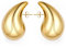 J.Fée Dupes Ohrringe Gold Hoop Earrings For Women Goldene Damen Creolen 585 Vergoldete Vergoldet Chunky Modeschmuck
