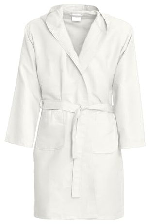 Dorian Home - Accappatoio Uomo e Donna in Microfibra Anallergico, Morbido, Leggero, Salvaspazio, Assorbente a Rapida Asciugatura con Cappuccio, Tasche, Cintura a Passanti e Gancio, Lavabile (no Stiro)
