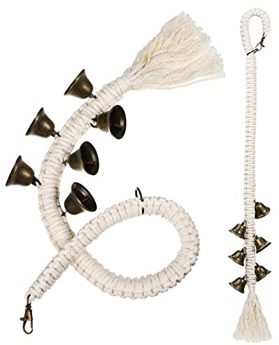 POPETPOP 2pcs Cotton Bell Ropes for Dog Training Outdoor Hanging Rope Pet Supplies