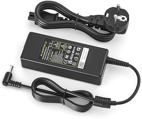 NATNO 90W Cargador para Sony Vaio VGP PCG VGN SVE14 SVE15, VGP-AC19V43 VGP-AC19V37 VGP-AC19V31/33 VGP-AC19V24 PCG-71212M PCG-71811M Sony Bravia Ordenador Portatil Adaptador 19.5V 4.7A 6.5 * 4.4mm
