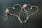 VIP Girlande 30 Azaleen 30 Rosen 18 extrastarken Saugnäpfen 2 x 180 cm Girlande 4 Türgriffdekorationen 2 Rattanherzen Braut Paar Autoschmuck Hochzeit Car Auto Wedding PKW ®Auto-schmuck (EH rosa 1/2)