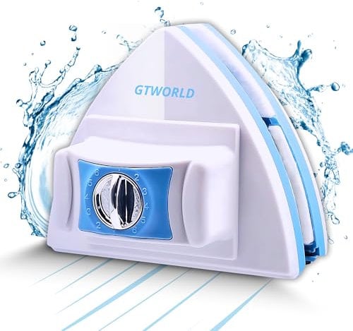 Limpiacristales Magnético con Sistema Anticaídas - Ideal para Ventanas de 5-25mm - Limpia Cristales con Iman para Ventanas - Limpia Ventanas Magnetico - Limpia por Dentro y por Fuera