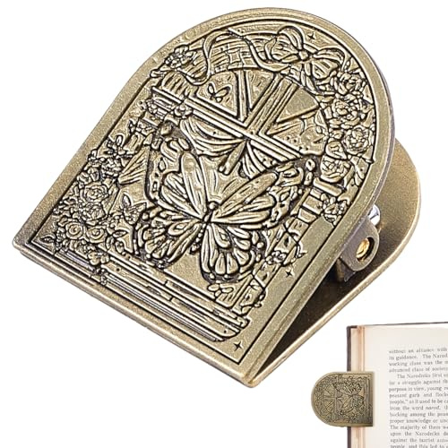 craspire Reisetagebuch Clip Metall Buch Und Rechnungsbinder Clips Legierung Antik Bronze Vintage Schmetterling Dekorative Reisende Für TN Reisende Kunst Journaling Lesen Dekoration Zubehör