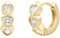 XENOX® LOVE STORY Ohrstecker - Damen Ohrringe aus hochwertigem 925/- Sterlingsilber mit Zirkonia-Steinen | XS10057G