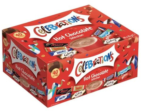 Mars Celebrations Hot Chocolate Selection, 40x25 Drinks, 1KG