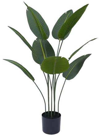 Pianta Finta Da Interno Artificiale Grandi Varie Altezze 100/150/180 Cm Artificiali Vari Modelli Modellabili Decorazioni Casa Ufficio - Uccello del Paradiso - Altezza 100cm