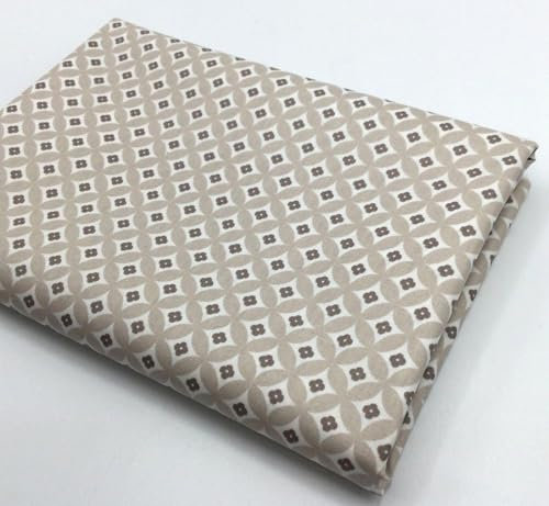 Beschichtete Baumwolle Popeline RETRO FLOWERS | 2 Farben | ab 50x145cm | Meterware (sand)