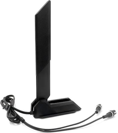 Gintai WiFi 7 Antenne pour ASUS TUF Gaming X870E B860M B850 Z890 X870 Z790,Prime B840M B850 B860 Z890 X870,ProArt Z890 X870E Séries WLAN Amplifier WiFi 7 Carte Gaming Tri-Bande Base Magnétique (Black)