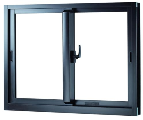 WEKONUMEX Petite fenêtre de sous-Sol, Fenêtre coulissante en Aluminium for abri de Jardin avec Verre trempé et moustiquaire, Plusieurs Dimensions(WxH 30x12in/75x30cm)