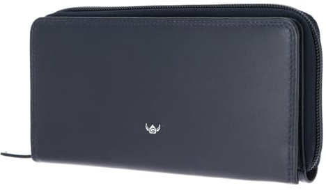 Golden Head Leder Geldbörse Polo RFID Protect RV-Damenbörse 2803 Marineblau dunkelblau