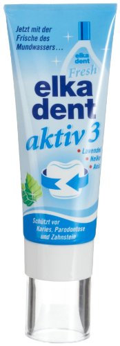 Elkadent Zahncreme Aktiv 3, 6er Pack (6 x 75 ml)