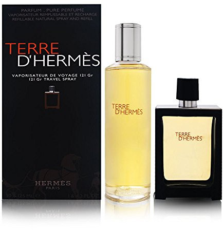 Hermes Terre EDP Vaporisateur/Spray Nachfüllbar 30ml + Nachfüllflasche 125ml für Ihn