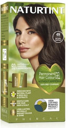 Naturtint Permanent Hair Colour, 4N Natural Chestnut, Natural Chestnut