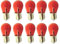 CARALL 10 Pezzi Lampadine Alogene PY21W BAU15S 12V 21W Arancione, Ricambi Lampade 12V Per Auto e Moto