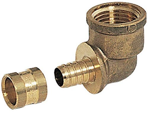 coude à 90 degrés - a glissement - tube per - diamètre 16 vers femelle à visser 12 x 17 - altech