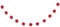 Vibrant Red Paper Honeycomb Ball Garland (2 Meters) 1 Piece - Elegant Party Decoration for Events and Celebrations, 7'