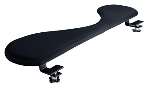 Tischlehne Pauner – Unterarmstütze – besser als normale Tastatur-Handballenauflage/Handgelenkauflage – funktioniert gut mit einer ergonomischen Maus (Paket beinhaltet Tischlehne + Mauspad)