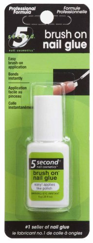 5 Second Nail Brush On Nail Glue, 6-Gram