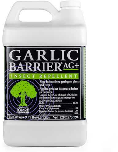 Garlic Barrier 2002 AG+ Liquid Spray, 1 Gallon, White