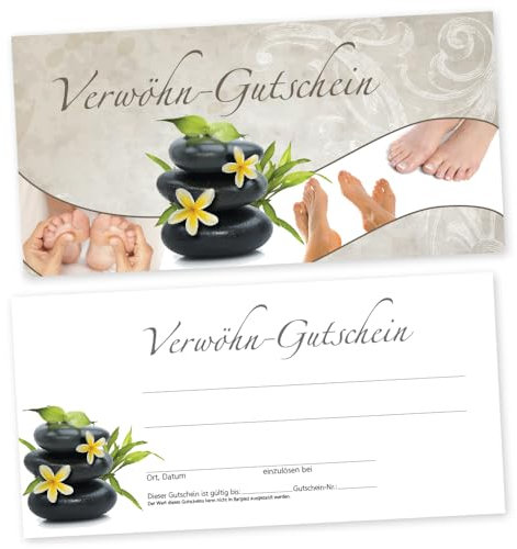 cosmeticPlus 50 Fußpflege – Gutscheinkarten RELAXING FEET Gutscheine Geschenkgutscheine