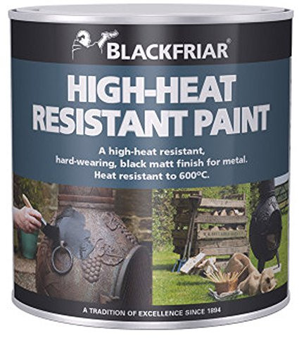 Blackfriar High Heat Resistant Paint 2.5 Litre Black Matt 200 Degree Centigrade