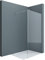 doporro Paroi de Douche à L'italienne Transparent 130cm Pare-Douche Verre de Sécurité 8mm Bremen01K 130x200cm Profilé Chromé avec Stabilisateur en Acier Inoxydable