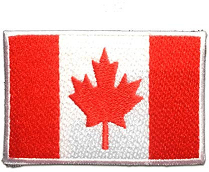 Catch the Patch KANADA Flagge Fahne - (Größe: 7,4 x 4,9 cm) Aufnäher, Bügelbilder, Aufbügler, Applikationen, Patches, Sticker zum Aufbügeln oder Aufnähen – für Kleidung, Taschen, Jacken