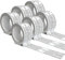 IMBALLAGGI 2000 - Nastro Adesivo Pacchi Bianco + Striscia di Garanzia in Polipropilene, 6Pz 5cm x 66mt x 76 mm, Nastro Imballaggio per Spedizioni e Traslochi Resistente, Durevole a Strappo Silenzioso