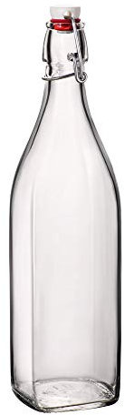 Set of 2 Bormioli Rocco Swing Top Bottles 1litre Olive of Oil Vinegar Liquids