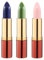 IKOS Lippenstift 3er Set: der denkende Lippenstift weiß/perlmuttrosa + grün/nachtrosa + blau/aubergine