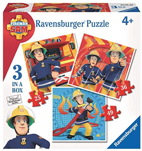 Feuerwehrmann Sam Puzzle, 3 Puzzle von Ravensburger