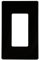 Enerlites 1-Gang placa de pared sin tornillos,, irrompible, seguro para niños – blanco, luz de almendro en, negro
