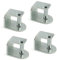 Juego de 4 abrazaderas Metálicas para Somier 40 x 30 - Incluye tuerca de fijación - Ideal para Roscar Patas Redondas - Cuens