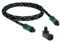 SunshineTronic 2m Premium Lichtleiter Kabel Toslink hochwertiges Alu-Gehäuse + Toslink-Winkeladapter(360° drehbar) AL-2.0