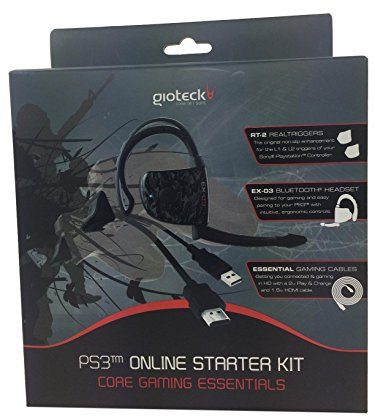 Gioteck - Pack Online Starter Kit (Auriculares EX03 + Gatillos + HDMI) (PS3)