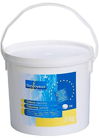 Desjoyaux Pools - Shock Chlorine Tablets 5kg – Fast-Dissolving Pool Chemicals for Swimming Pools, Hot Tubs, Spas & Jacuzzis – Kills Bacteria, Crystal Clear Water Treatment, Stabilised Sanitiser