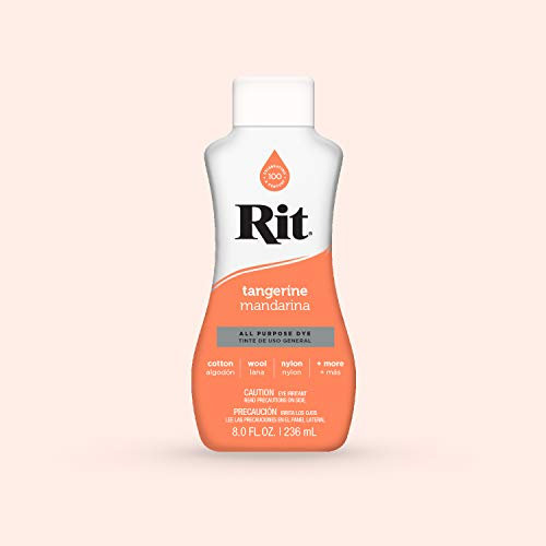 Tinte líquido Rit para tejidos (236 ml), color mandarina