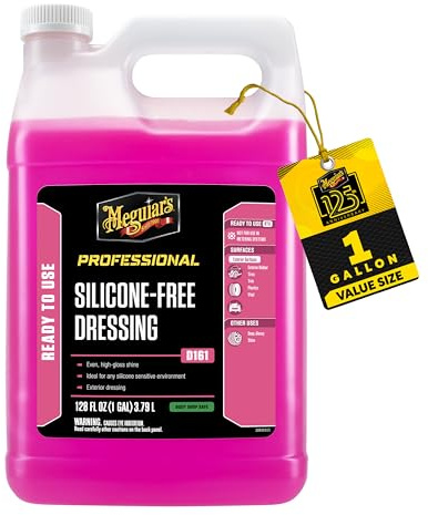 Meguiar's D16101 Detailer Silicone Free Dressing 3.79L for all exterior rubber and plastic surfaces including tires and plastic trim
