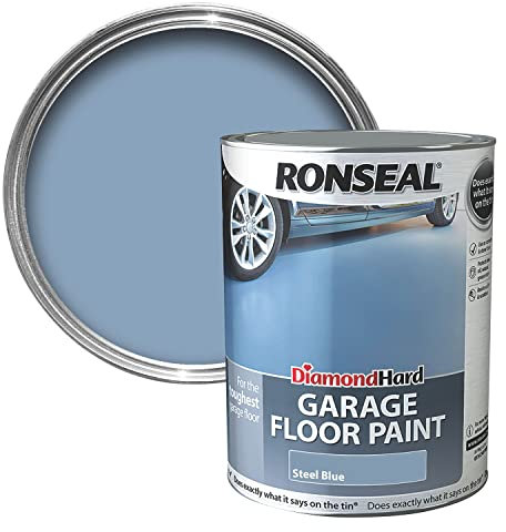 Ronseal DHGFPB25L 2.5L Diamond Hardgarage Floor Paint - Steel Blue
