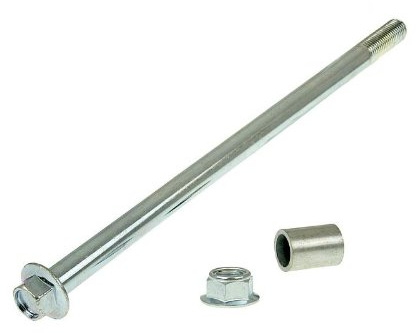 Achse Vorderrad 21,5cm für Chinaroller GY6 50ccm 4-Takt, Metallic