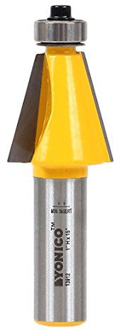 Yonico 13912 15 Degree Bevel Edge Forming Router Bit 1/2-Inch Shank