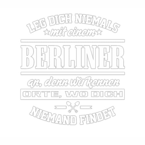Aufkleber Wetterfest Berliner 10 oder 40cm Hauptstadt Fun Berlin icke Geschenk