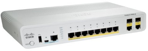 Cisco Catalyst WS-C2960C-8PC-L commutateur réseau Géré L2 Fast Ethernet (10/100) Connexion Ethernet, supportant l'alimentation Via ce Port (PoE) Blanc