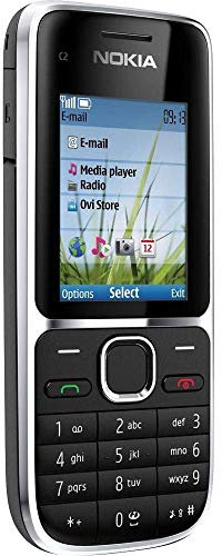 Nokia C2-01 Handy (5,1 cm (2 Zoll), 3,2 Megapixel Kamera) schwarz