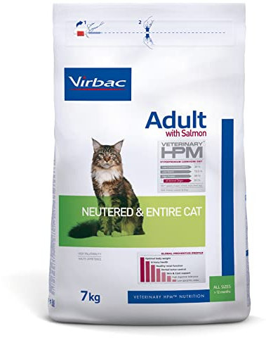 VIRBAC HPM Feline Adult NEUTERED Entire Salmon 7KG