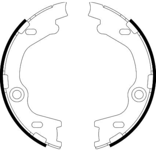 HELLA 8DA 355 050-811 Bremsbackensatz, Feststellbremse - H9995 | Kompatibel mit: HYUNDAI i30, i30, i30 Hatchback Van, i30 Kombi, i30 Kombi, i30 Kombi Van, KIA CEE'D Schrägheck, CEE'D SW